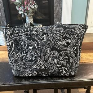 Elegant Vera Bradley  Black and White Paisley Tote